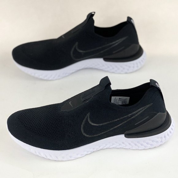 Nike Epic Phantom React Flyknit Black White Men's Sneakers Shoes BV0417 001 - Picture 3 of 12